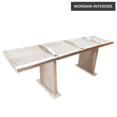 Aspen 4 Seater Steel Metro Waiting Area Bench